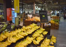 Die Markthalle führt ausschließlich Bio/Fairtrade-Bananen im Sortiment.